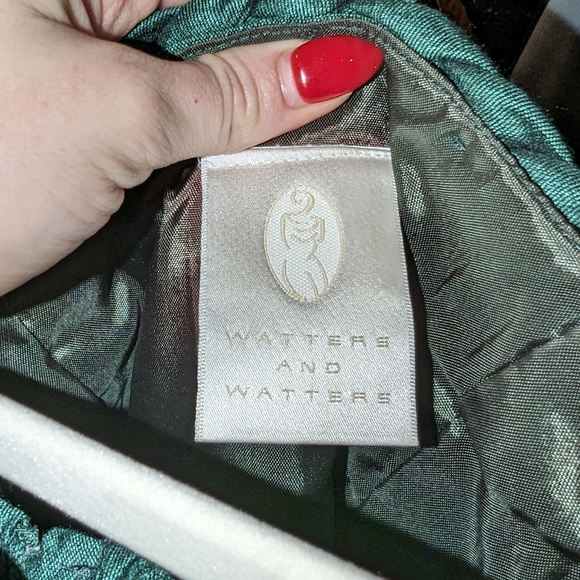 Vintage Green "Marilyn Monroe" Inspired Satin Evening Suit - Picture 9 of 12